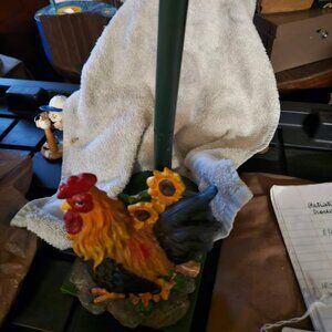 Rooster Paper Towel Holder
